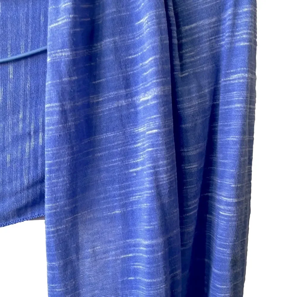 new york & company blue and white striped y2k infinity scarf
